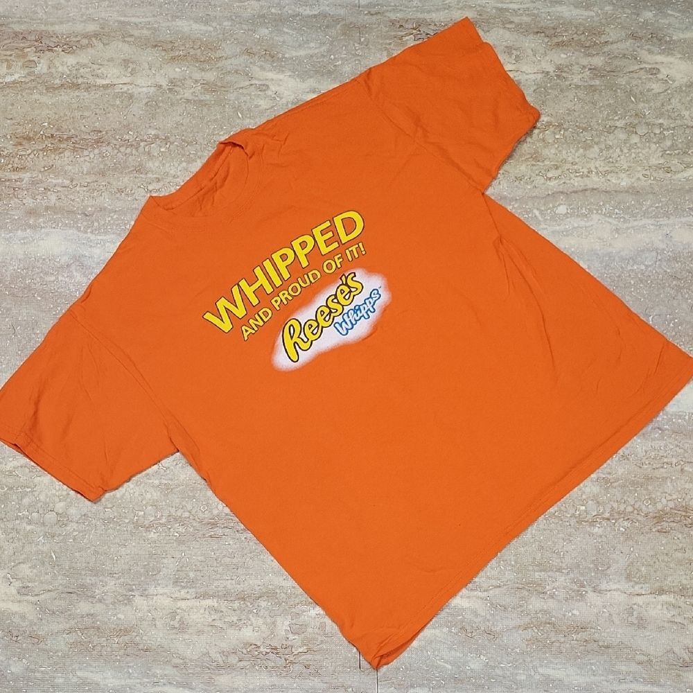 REESE'S TEE WHIPPED TEE SHIRT SIZE SEEMS TO BE XL (MEASURED NO TAG)